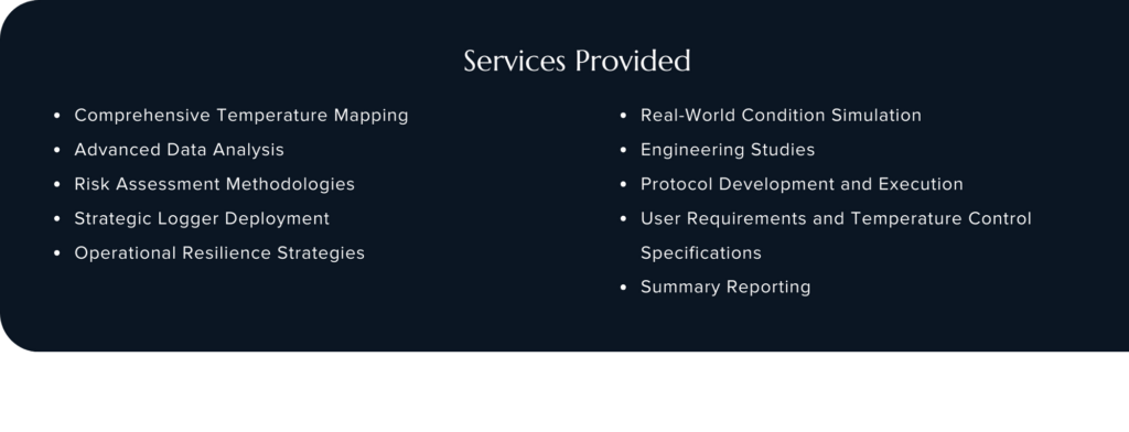 bullet list of services provided