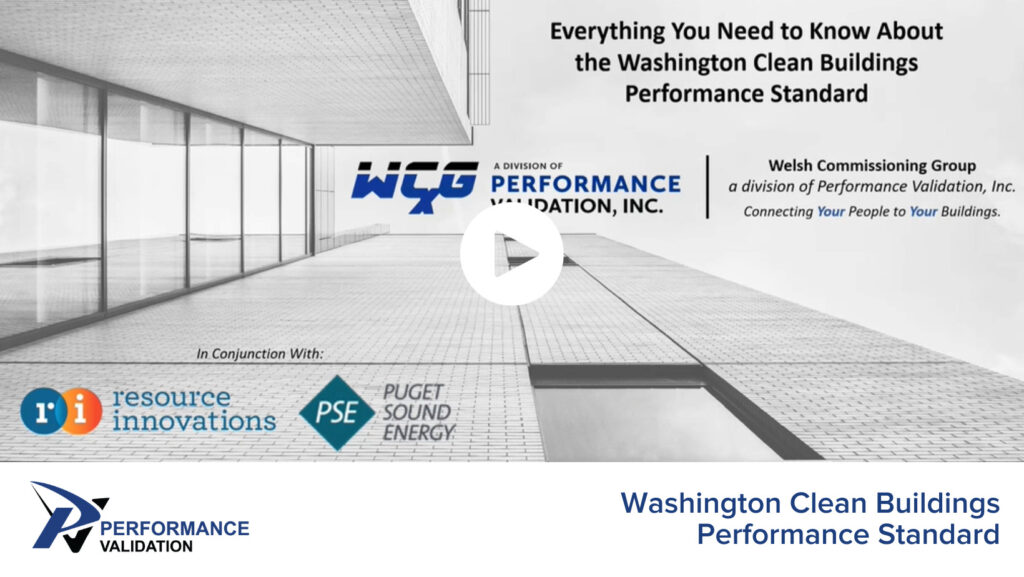 Washington Clean Building Performance Standard webinar graphic

